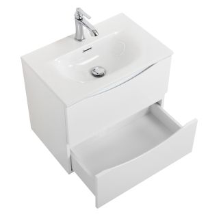 База под раковину BelBagno подвесная с двумя выкатными ящиками, Bianco Opaco, 596x390x500, MARINO-CER-MINI-600-2C-SO-BO-P белый матовый