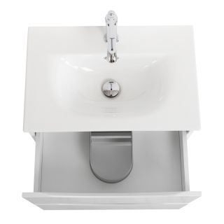 База под раковину BelBagno подвесная с двумя выкатными ящиками, Bianco Opaco, 596x390x500, MARINO-CER-MINI-600-2C-SO-BO-P белый матовый