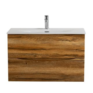 База под раковину BelBagno подвесная с двумя выкатными ящиками, Rovere Rustico, 796x390x500, MARINO-CER-MINI-800-2C-SO-RR-P дуб рустикальный