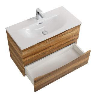 База под раковину BelBagno подвесная с двумя выкатными ящиками, Rovere Rustico, 896x390x500, MARINO-CER-MINI-900-2C-SO-RR-P дуб рустикальный