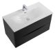 База под раковину BelBagno подвесная с двумя выкатными ящиками, Nero Lucido, 996x457x500, MARINO-CER-N-1000-2C-SO-NL-P черный глянец