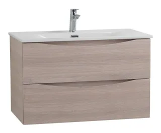 База под раковину BelBagno подвесная с двумя выкатными ящиками, Rovere Grigio, 996x457x500, MARINO-CER-N-1000-2C-SO-RG-P дуб серый