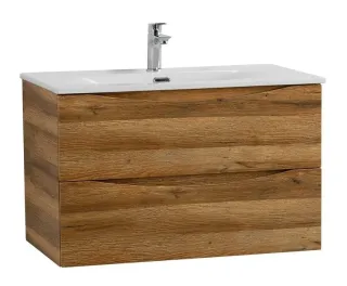 База под раковину BelBagno подвесная с двумя выкатными ящиками, Rovere Rustico, 996x457x500, MARINO-CER-N-1000-2C-SO-RR-P дуб рустикальный