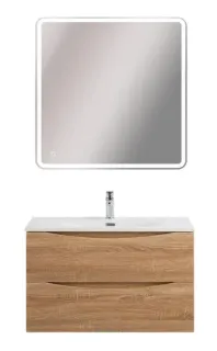 База под раковину BelBagno подвесная с двумя выкатными ящиками, Rovere Bianco, 996x457x500, MARINO-CER-N-1000-2C-SO-WO-P дуб светлый