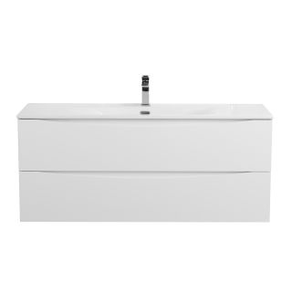 База под раковину BelBagno подвесная с двумя выкатными ящиками, Bianco Lucido, 1196x460x500, MARINO-CER-N-1200-2C-SO-BL-P белый глянцевый