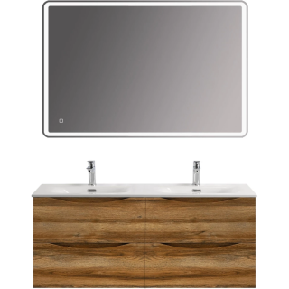 База под раковину BelBagno подвесная с четырьмя выкатными ящиками, Rovere Rustico, 1202x462x500, MARINO-CER-N-1200-4C-SO-RR-P дуб рустикальный