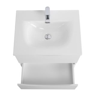 База под раковину BelBagno подвесная с двумя выкатными ящиками, Bianco Lucido, 596x455x500, MARINO-CER-N-600-2C-SO-BL-P белый глянцевый