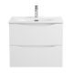 База под раковину BelBagno подвесная с двумя выкатными ящиками, Bianco Lucido, 596x455x500, MARINO-CER-N-600-2C-SO-BL-P белый глянцевый