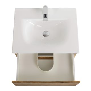 База под раковину BelBagno подвесная с двумя выкатными ящиками, Rovere Rustico, 596x455x500, MARINO-CER-N-600-2C-SO-RR-P дуб рустикальный