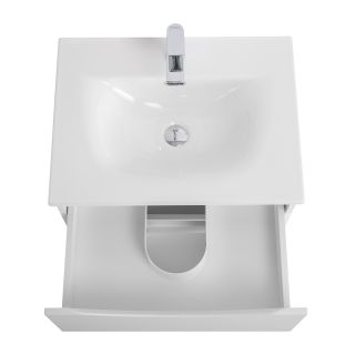 База под раковину BelBagno подвесная с двумя выкатными ящиками, Bianco Lucido, 696x455x500, MARINO-CER-N-700-2C-SO-BL-P белый глянцевый