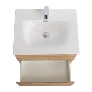 База под раковину BelBagno подвесная с двумя выкатными ящиками, Rovere Bianco, 696x455x500, MARINO-CER-N-700-2C-SO-WO-P дуб светлый