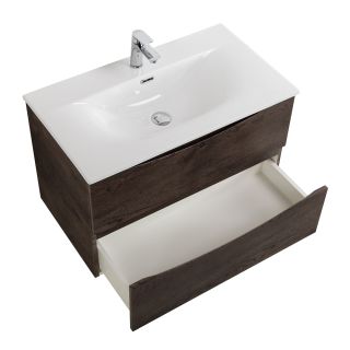 База под раковину BelBagno подвесная с двумя выкатными ящиками, Rovere Rustico, 796x455x500, MARINO-CER-N-800-2C-SO-RR-P дуб рустикальный