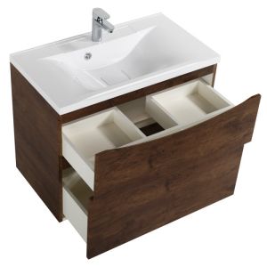Тумба под раковину BelBagno Marino 80см Rovere Moro MARINO-H60-800-2C-SO-RW-P
