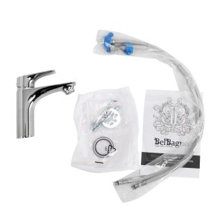 Смеситель BelBagno для раковины без донного клапана, хром MARINO-LVM-CRM-W0