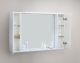 Зеркальный шкаф BelBagno с подсветкой 100x75см Bianco Lucido MARINO-SPC-1000/750-2A-BL-P