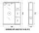 Зеркальный шкаф BelBagno с подсветкой правосторонний 60x75см Bianco Lucido MARINO-SPC-600/750-1A-BL-P-R Зеркальный шкаф BelBagno с подсветкой правосторонний 60x75см Bianco Lucido MARINO-SPC-600/750-1A-BL-P-R