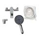 Смеситель BelBagno для ванны и душа в комплекте с ручным душем, шлангом и держателем, хром MARINO-VASM-CRM