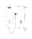 Смеситель BelBagno встраиваемый, верхний душ, ручной душ со шлангом, штуцер с держателем),хром MARINO-VDSET-CRM