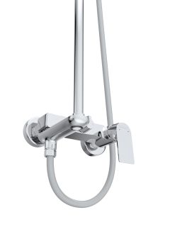 Душевая стойка BelBagno со смесителем и изливом, хром MARINO-VSCM-CRM