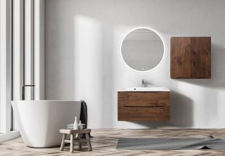 Шкаф BelBagno подвесной 70x75см Rovere Moro FLY-MARINO-700-2A-SC-RW-P