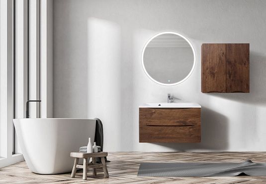 Шкаф BelBagno подвесной 70x75см Rovere Moro FLY-MARINO-700-2A-SC-RW-P