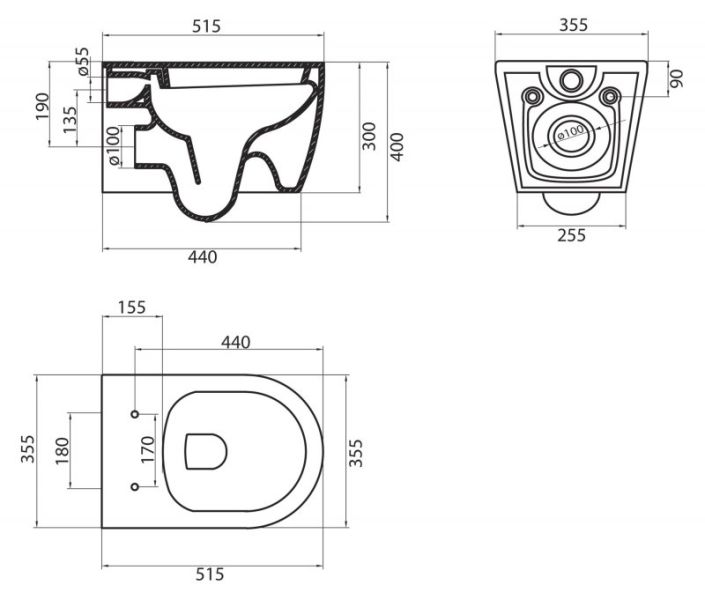 Унитаз подвесной BelBagno Marino BB105CHR