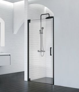 Душевая дверь BelBagno MARMI-B-1-90-С-NERO черный матовый