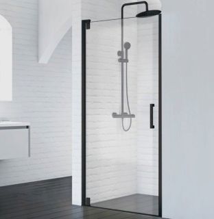 Душевая дверь BelBagno MARMI-B-1-90-С-NERO черный матовый