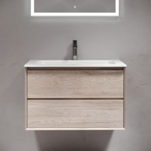 Подвесная тумба под раковину Sancos Marmi 2.0 MR2.080EG 79см дуб галифакс натуральный