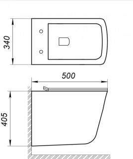 Унитаз подвесной BelBagno Marmi BB052CHR Унитаз подвесной BelBagno Marmi BB052CHR