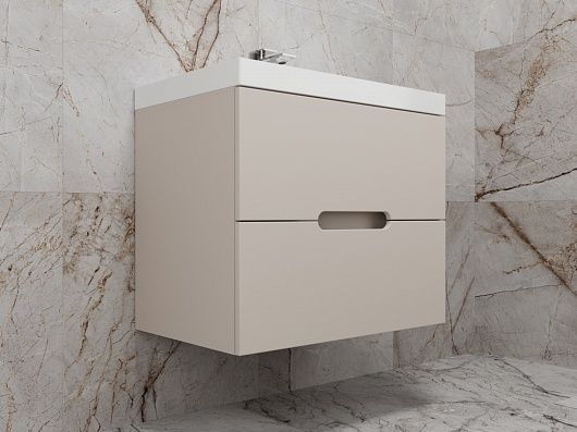 Тумба под раковину Style Line Матис 70 ЛС-00002309 подвесная крем