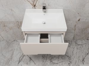 Тумба под раковину Style Line Матис 60 ЛС-00002310 подвесная крем