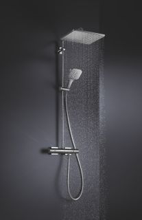 Душевая  стойка с термостатом Grohe Rainshower SmartActive Cube 310 26652000 хром
