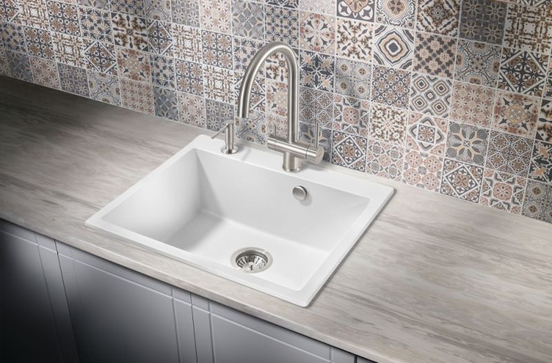 Мойка для кухни Milacio Murcia 60 Cuarzo MC.77012 белый