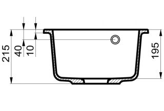 Мойка для кухни Milacio Murcia 42 Cuarzo MC.77041 чёрный матовый