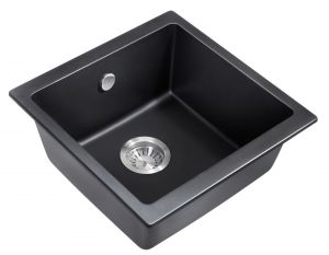Мойка для кухни Milacio Leon 45 Cuarzo MC.77091 чёрный матовый