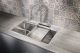 Мойка для кухни Milacio Denia 75 Steel MC.77420 в комплекте со смесителем и коландером нержавеющая сталь