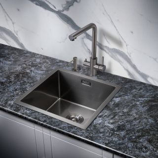 Мойка для кухни Milacio Denia 44 Steel MC.77439 воронёная сталь