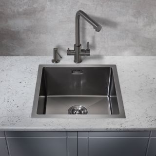 Мойка для кухни Milacio Denia 44 Steel MC.77439 воронёная сталь