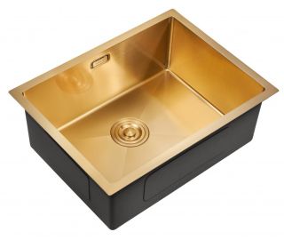 Мойка для кухни Milacio Denia 58 Steel MC.77458 брашированное золото