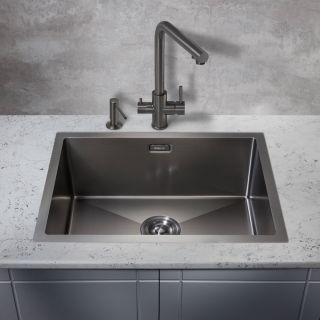 Мойка для кухни Milacio Дения 58 MC.77459 сталь воронёная