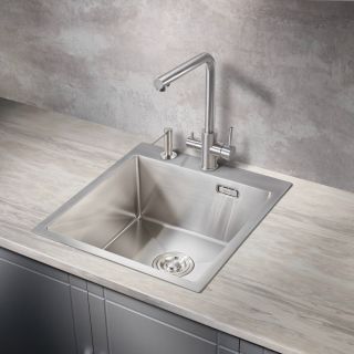 Мойка для кухни Milacio Denia 46 Steel MC.77470 нержавеющая сталь