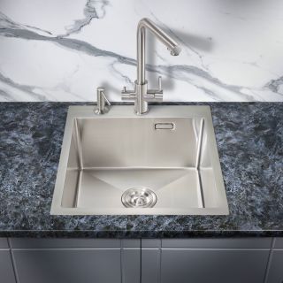 Мойка для кухни Milacio Denia 46 Steel MC.77470 нержавеющая сталь