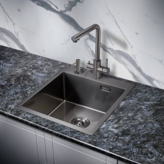 Мойка для кухни Milacio Denia 46 Steel MC.77479 воронёная сталь