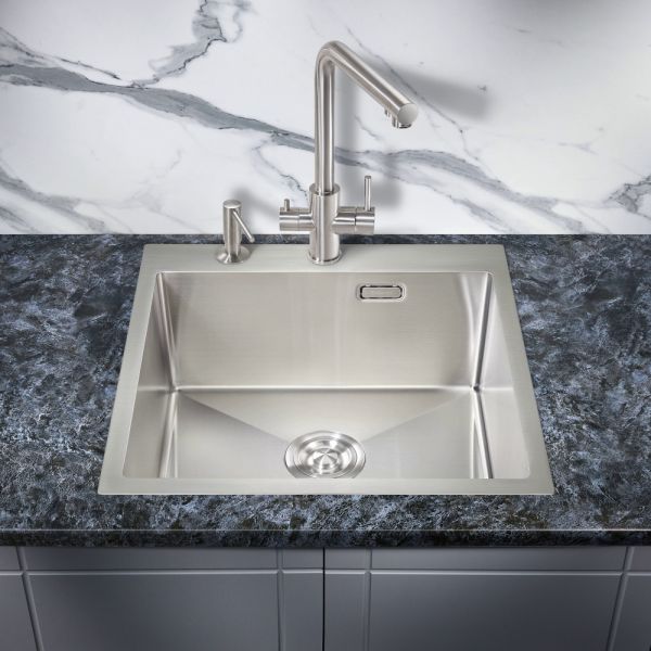 Мойка для кухни Milacio Denia 51 Steel MC.77480 нержавеющая сталь