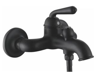 Смеситель для ванны Rose R0202H чёрный матовый Смеситель для ванны Rose R0202H чёрный матовый