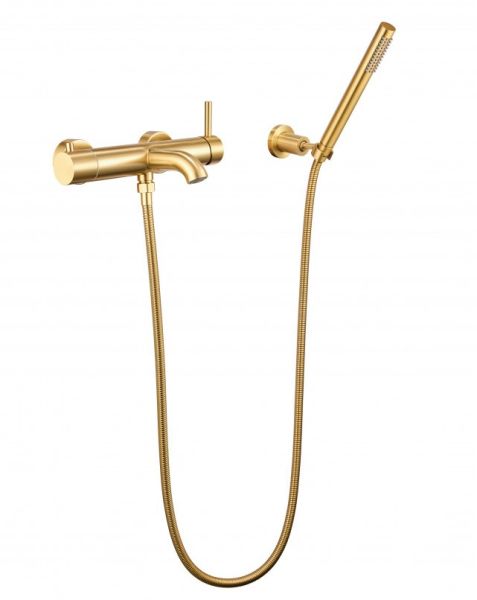 Смеситель для ванны с душем Milacio MCU MCU.350.GD брашированное золото