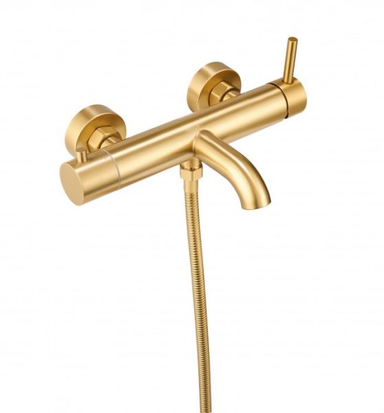 Смеситель для ванны с душем Milacio MCU MCU.350.GD брашированное золото
