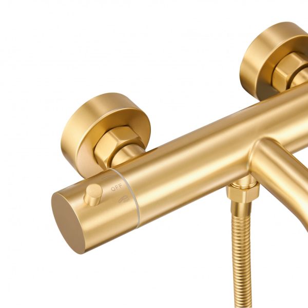 Смеситель для ванны с душем Milacio MCU MCU.350.GD брашированное золото