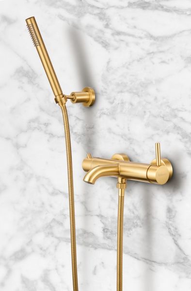 Смеситель для ванны с душем Milacio MCU MCU.350.GD брашированное золото